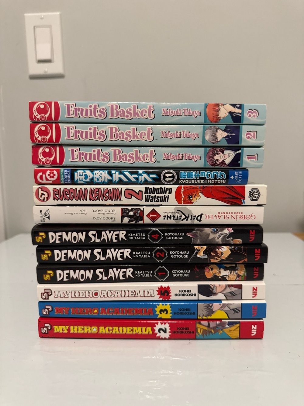 Mixed Manga Lot - Fruits Basket, Demon Slayer, My Hero Academia & More